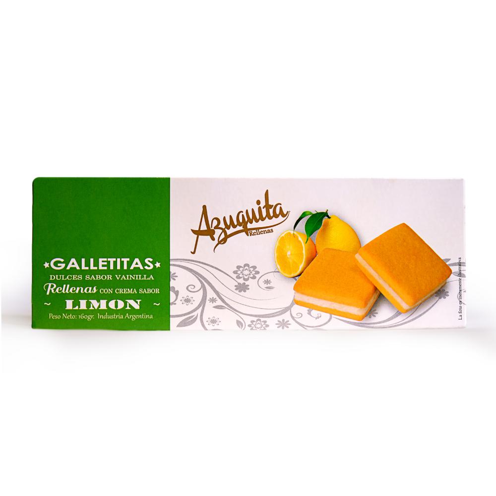 Azuquita Gallets de Vainilla Rellenas con Crema de Limón - 160gr