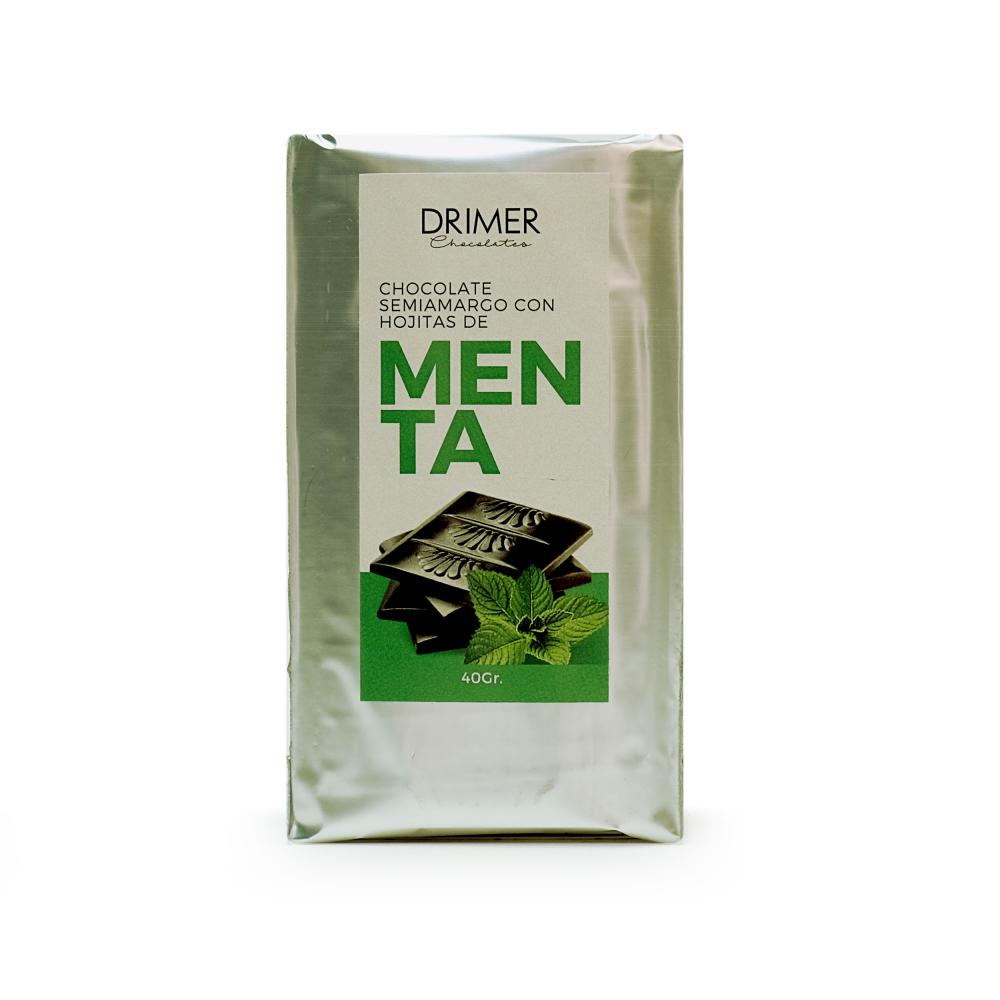 Drimer Chocolate Semiamargo con Hojitas de Menta - 40gr