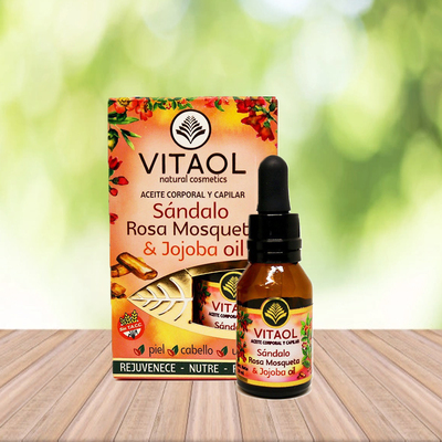 Vitaol Sandalo, Rosa Mosqueta & Jojoba - 20ml