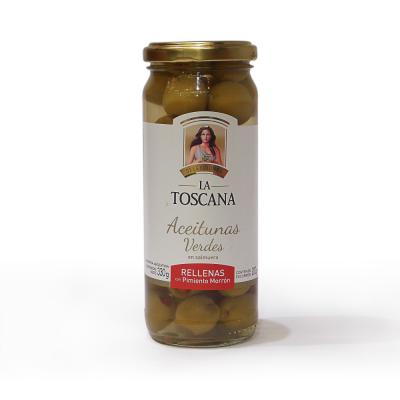 La Toscana Aceitunas Verdes en Salmuera Rellenas - 330gr