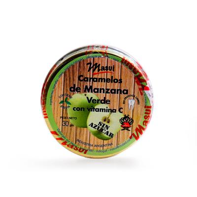 Masui Caramelos de Manzana Verde con Vitamina C Sin Azúcar - 30gr