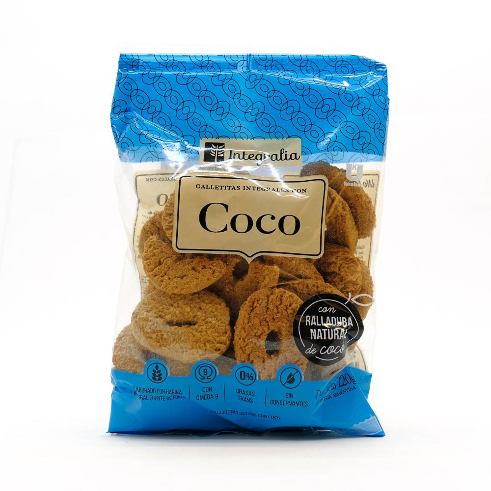 Integralia Galletitas Integrales con Coco - 220gr