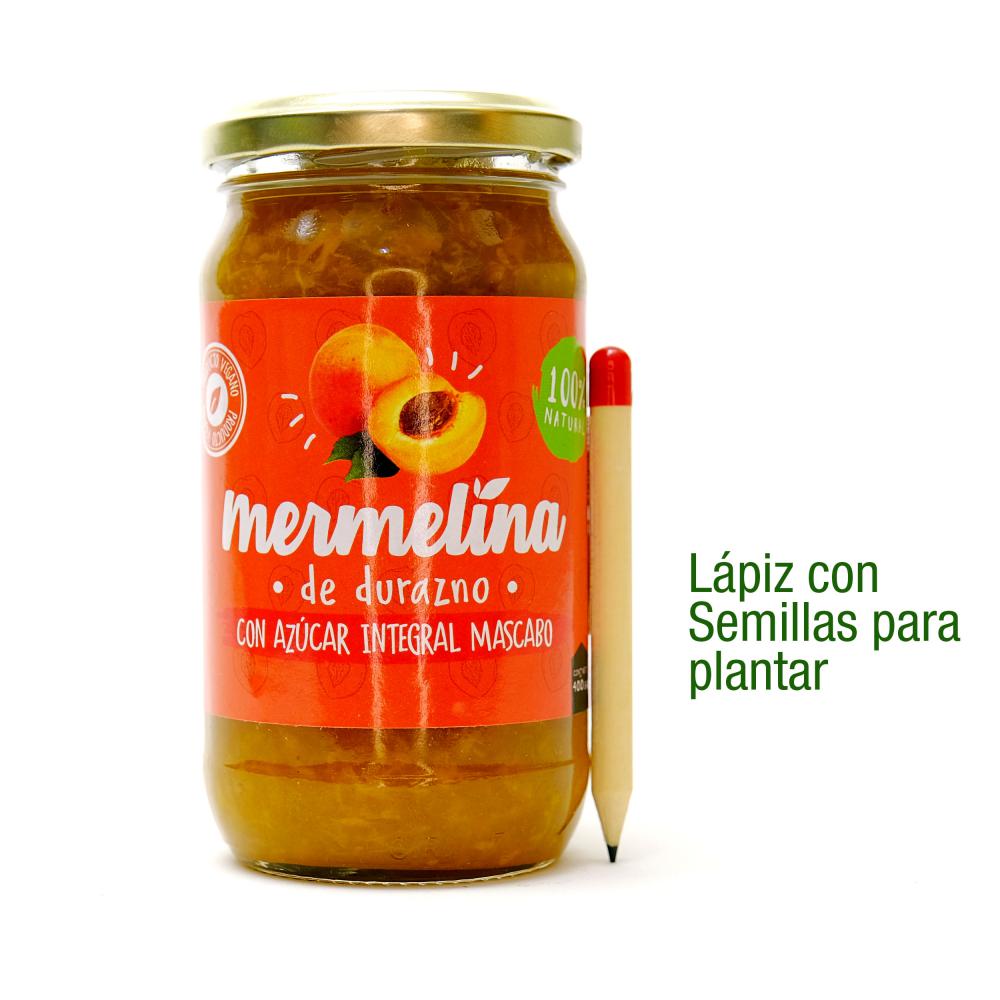 Mermelina Mermelada de Durazno con Azúcar Integral Mascabo - 400gr
