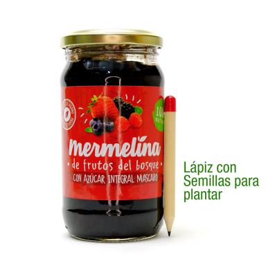 Mermelina Mermelada de Frutos del Bosque con Azúcar Integral Mascabo - 400gr