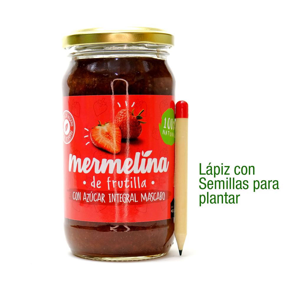 Mermelina Mermelada de Frutilla con Azúcar Integral Mascabo - 400gr