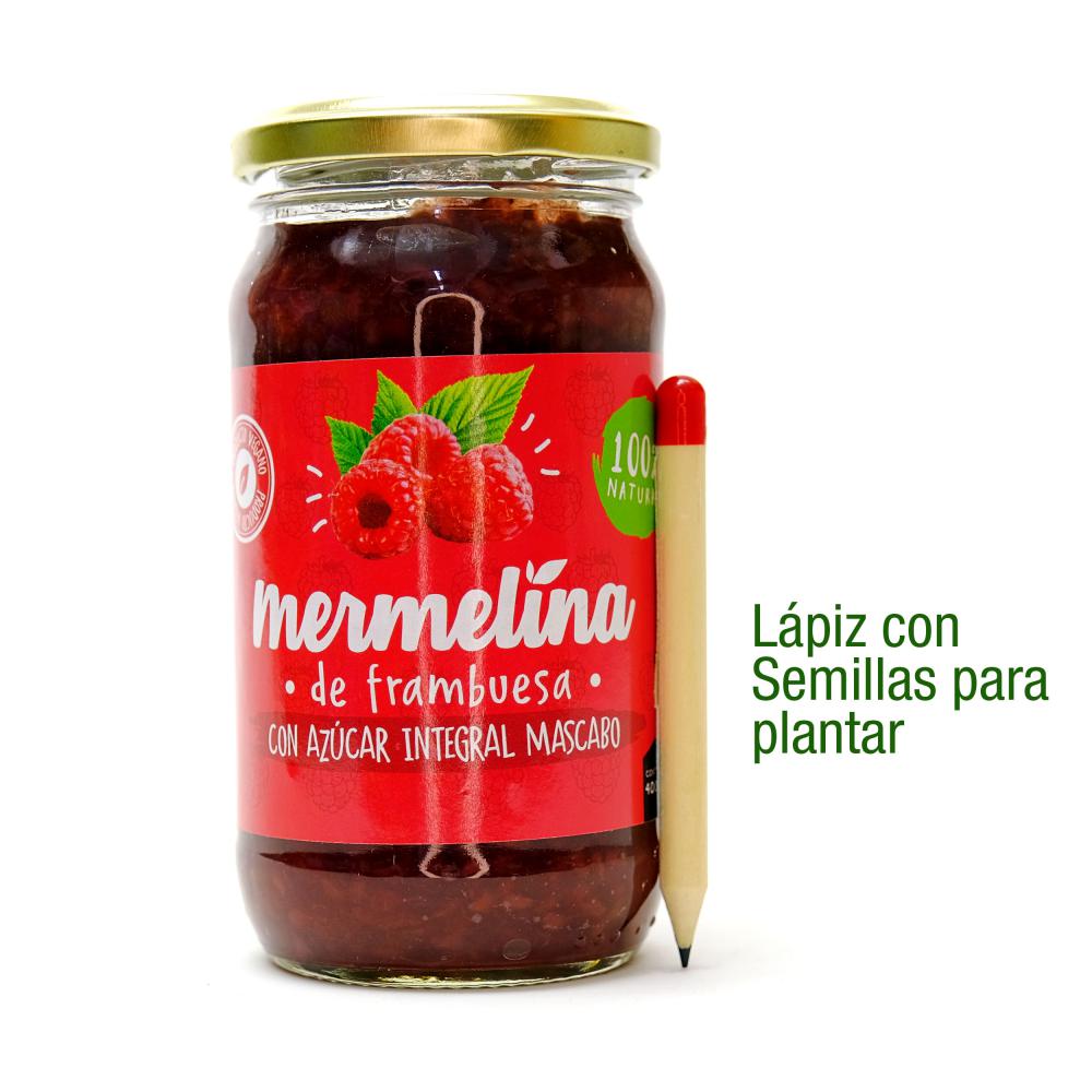 Mermelina Mermelada de Frambuesa con Azúcar Integral Mascabo - 400gr