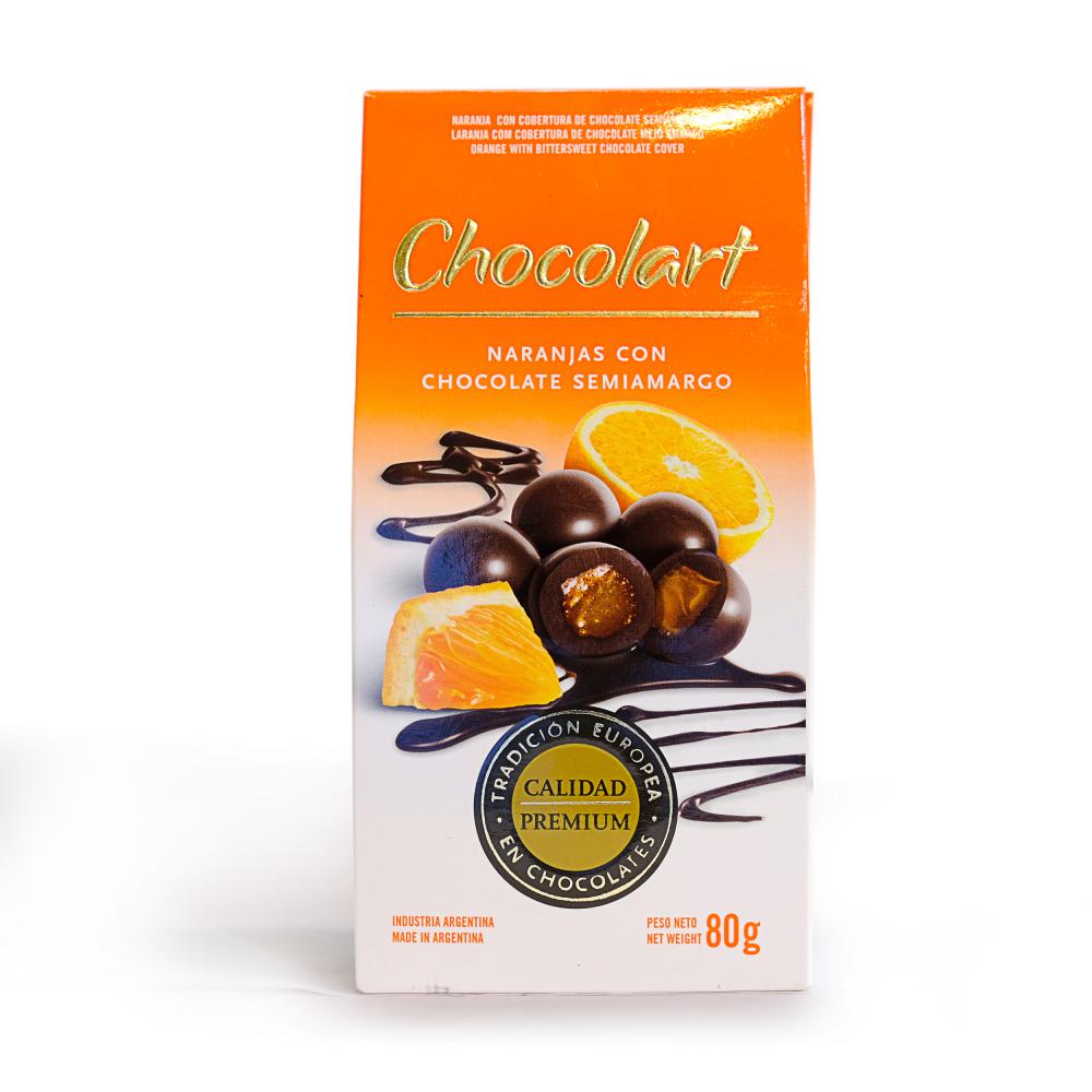 Chocolart Naranja con Chocolate Semiamargo - 80gr