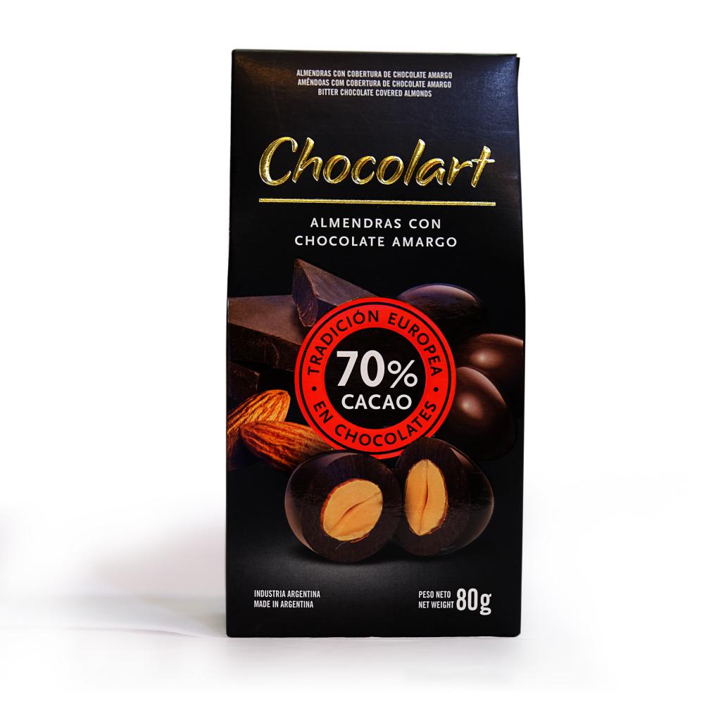Chocolart Almendras con Chocolate Amargo - 80gr