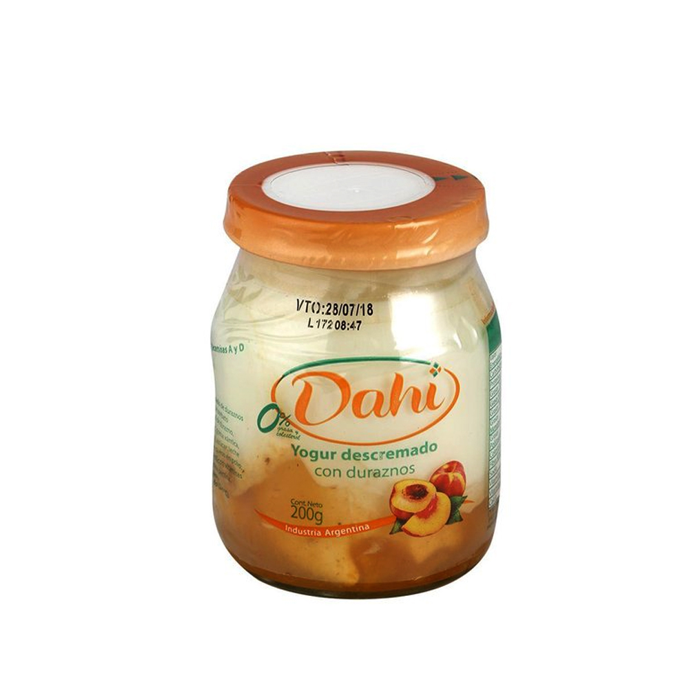 Dahi Yogur Descremado con Durazno - 200gr