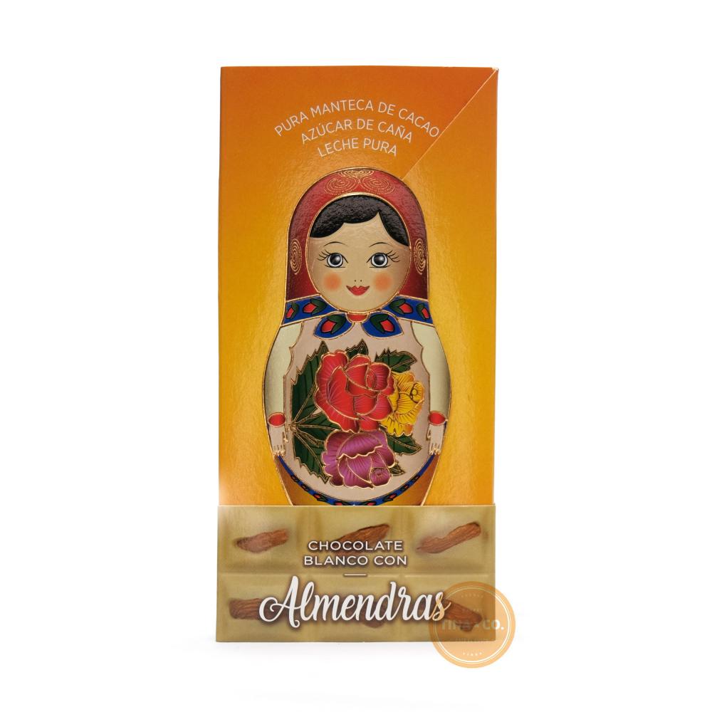 Mamuschka Chocolate Blanco con Almendras - 75gr