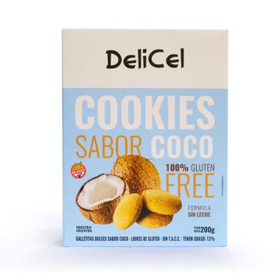 DeliCel Cookies Sabor Coco - 200 gr