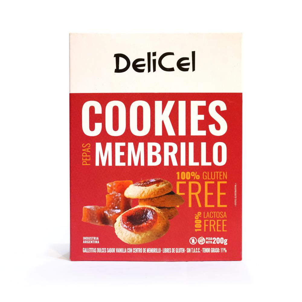 DeliCel Cookies Sabor Pepas Membrillo - 200gr