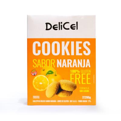 DeliCel Cookies Sabor Naranja - 200 gr