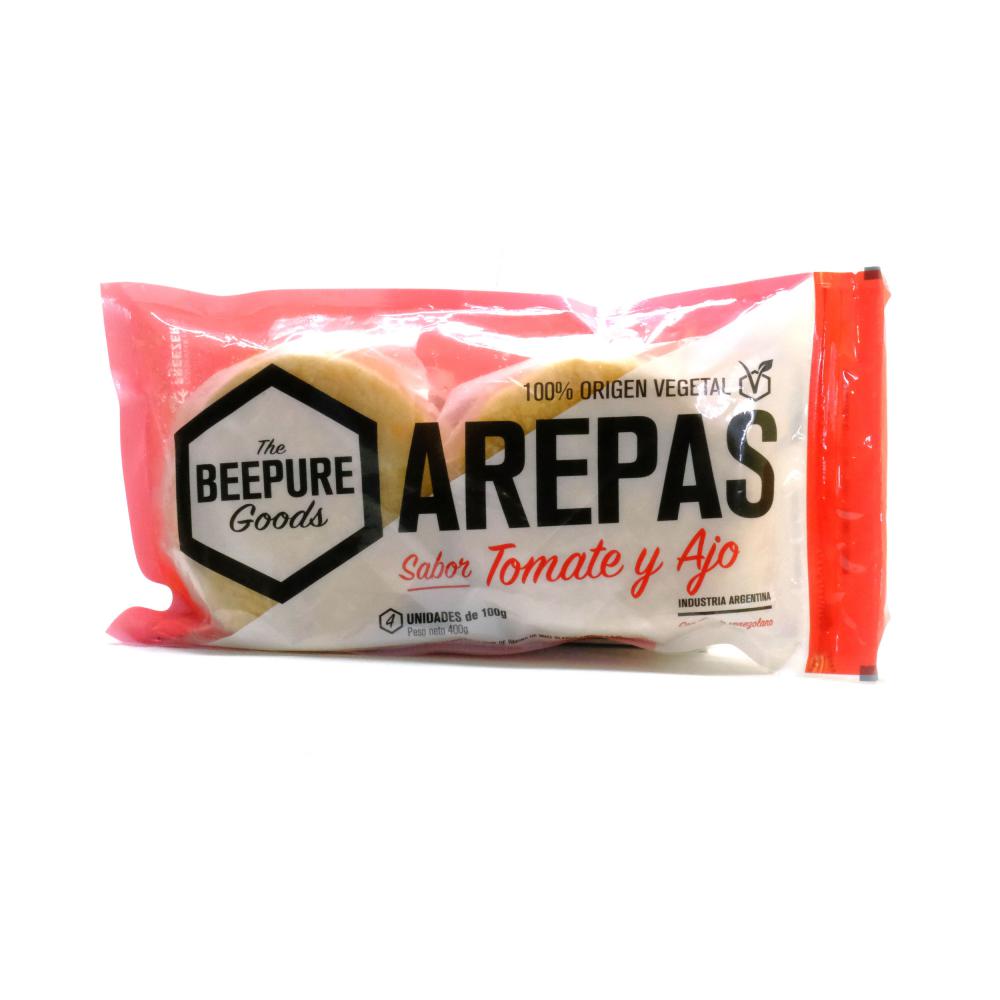 Beepure Arepas Sabor Tomate y Ajo - 4u