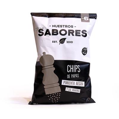 Nuestros Sabores Chips de Papás Pimienta Negra - 80gr