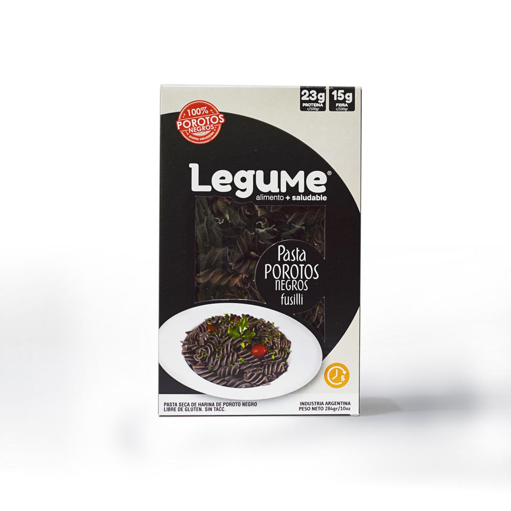 Legume Pasta de Porotos Negros Fusilli - 284g