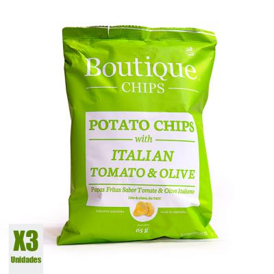 Boutique Potato Chips with Italian Tomato & Oliva - 3U