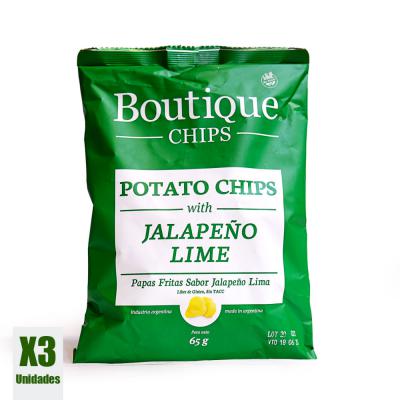 Boutique Potato Chips with Jalapeño Lime - 3U
