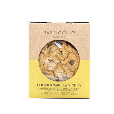 Pasticcino Cookies de Vainilla y Chips - 150gr