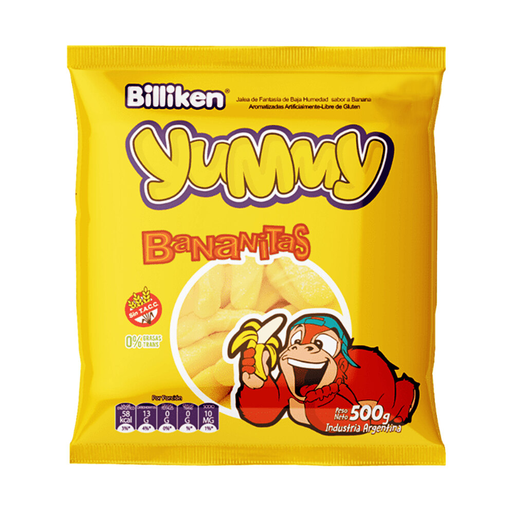 Billiken Yummy Bananitas - 500gr