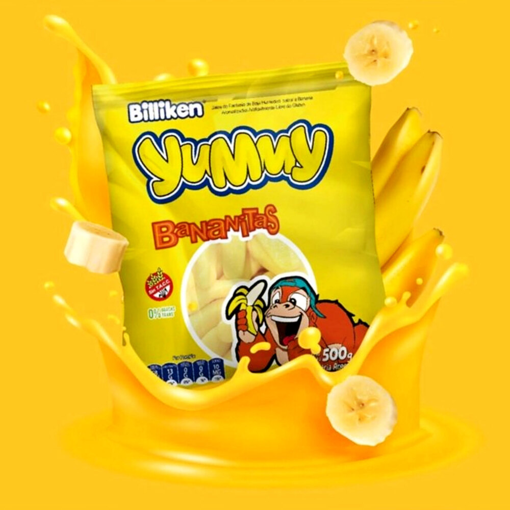 Billiken Yummy Bananitas - 500gr