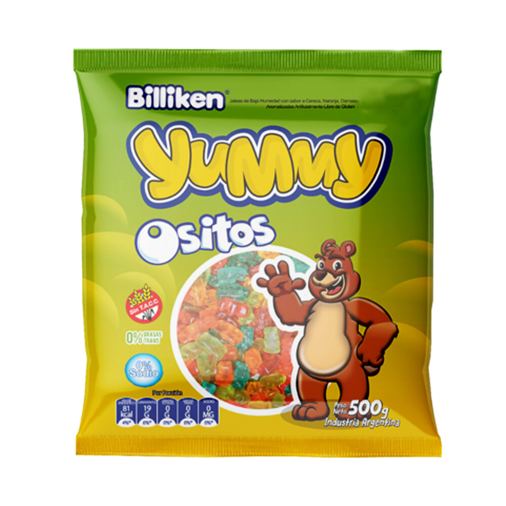 Billiken Yummy Ositos - 500gr