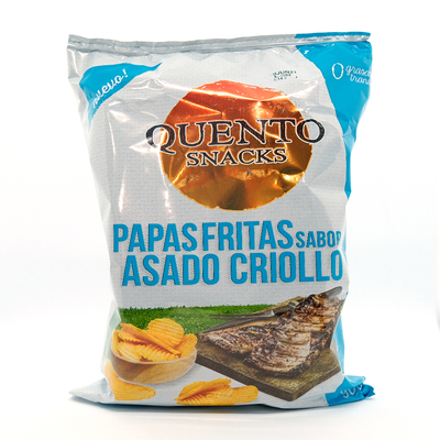Quento Snacks Papas Sabor Asado Criollo - 90gr