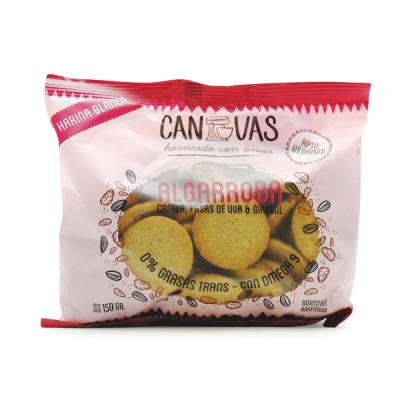 Canvas Galletitas de Algarroba con Canela, Pasas de Uva y Girasol - 150gr