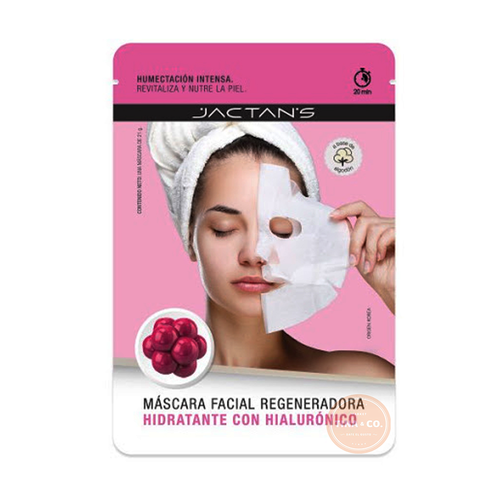 Jactan's Máscara Facial Hidratante con Hialurónico - 21gr 