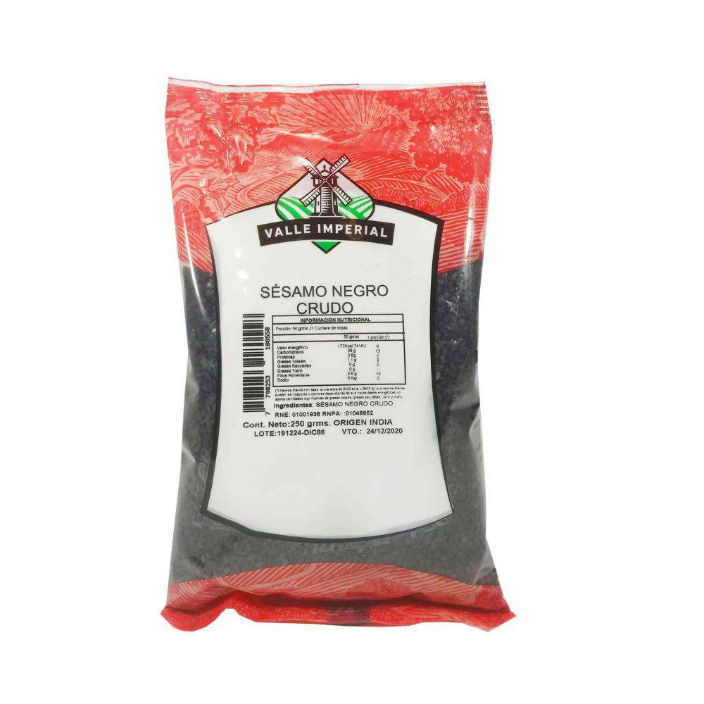 Valle Imperial Sésamo Negro Crudo - 250gr