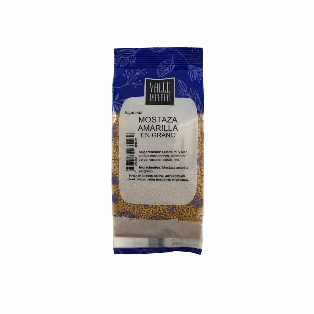 Valle Imperial Mostaza Amarilla en Grano - 100gr