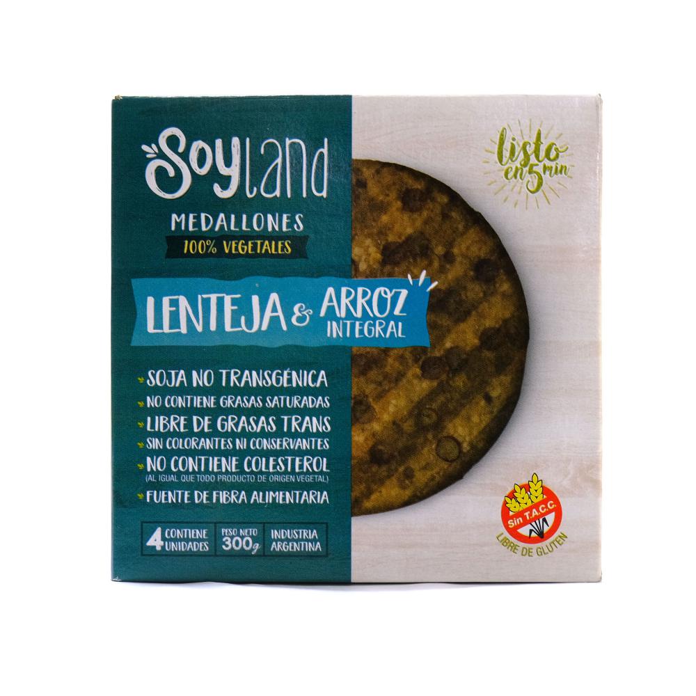 Soyland Medallones Lenteja&Arroz Integral - 4u