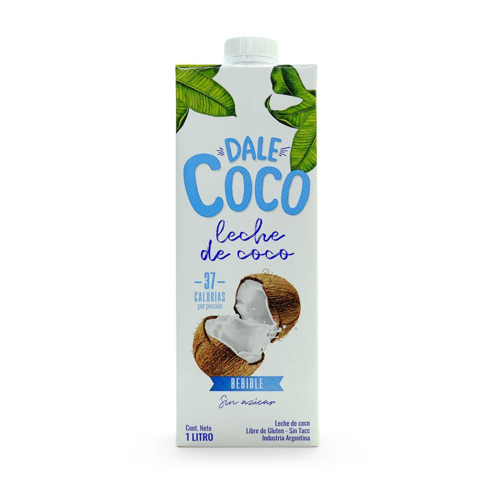 Dale Coco Leche de Coco sin Azúcar, sin T.A.C.C - 1Lt