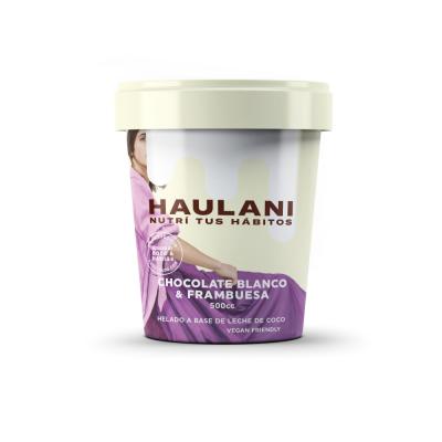 Haulani Helado Chocolate Blanco & Frambuesa - 500gr
