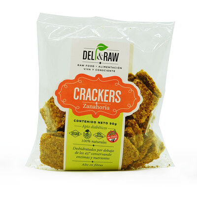Deli & Raw Crackers Zanahoria - 90gr
