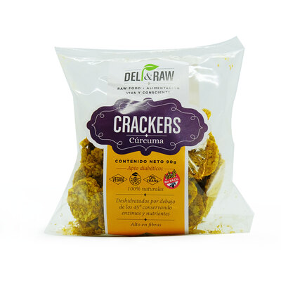 Deli & Raw Crackers Cúrcuma - 90gr 