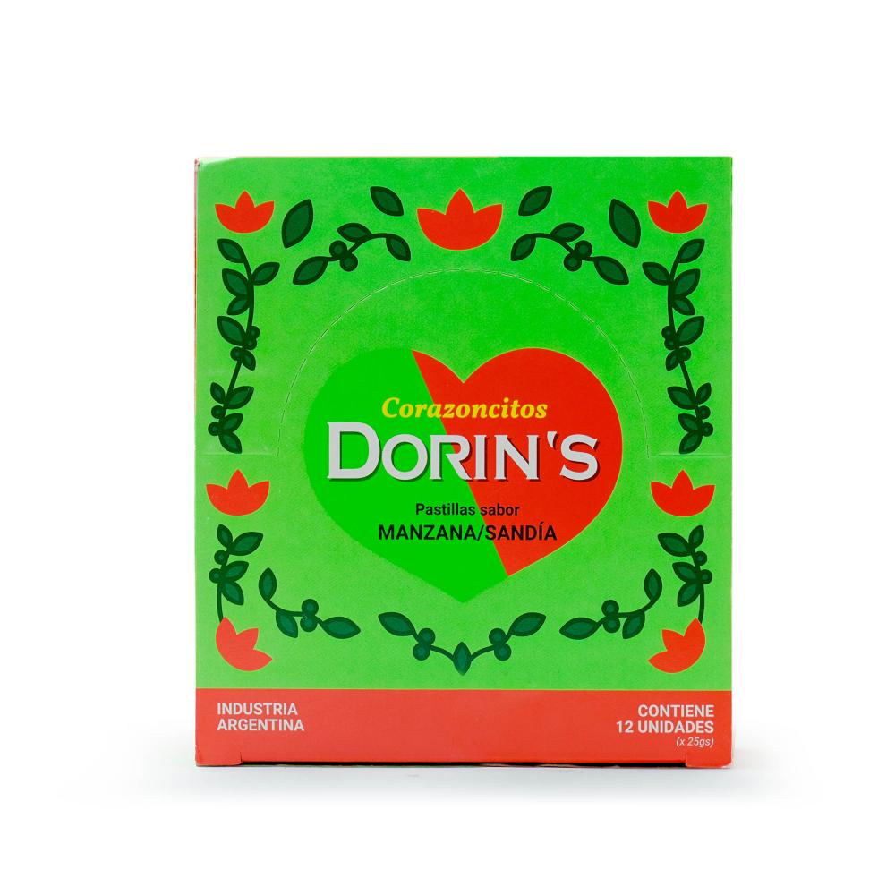 Dorins Pastillas sabor Manzana/Sandia - 12U