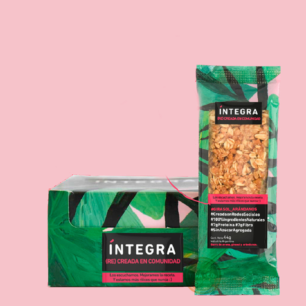 Integra Barrita de Avena Girasol y Arándanos -43gr