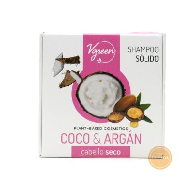 Vgreen Shampoo Sólido Coco y Argán Cabello Seco - 60gr