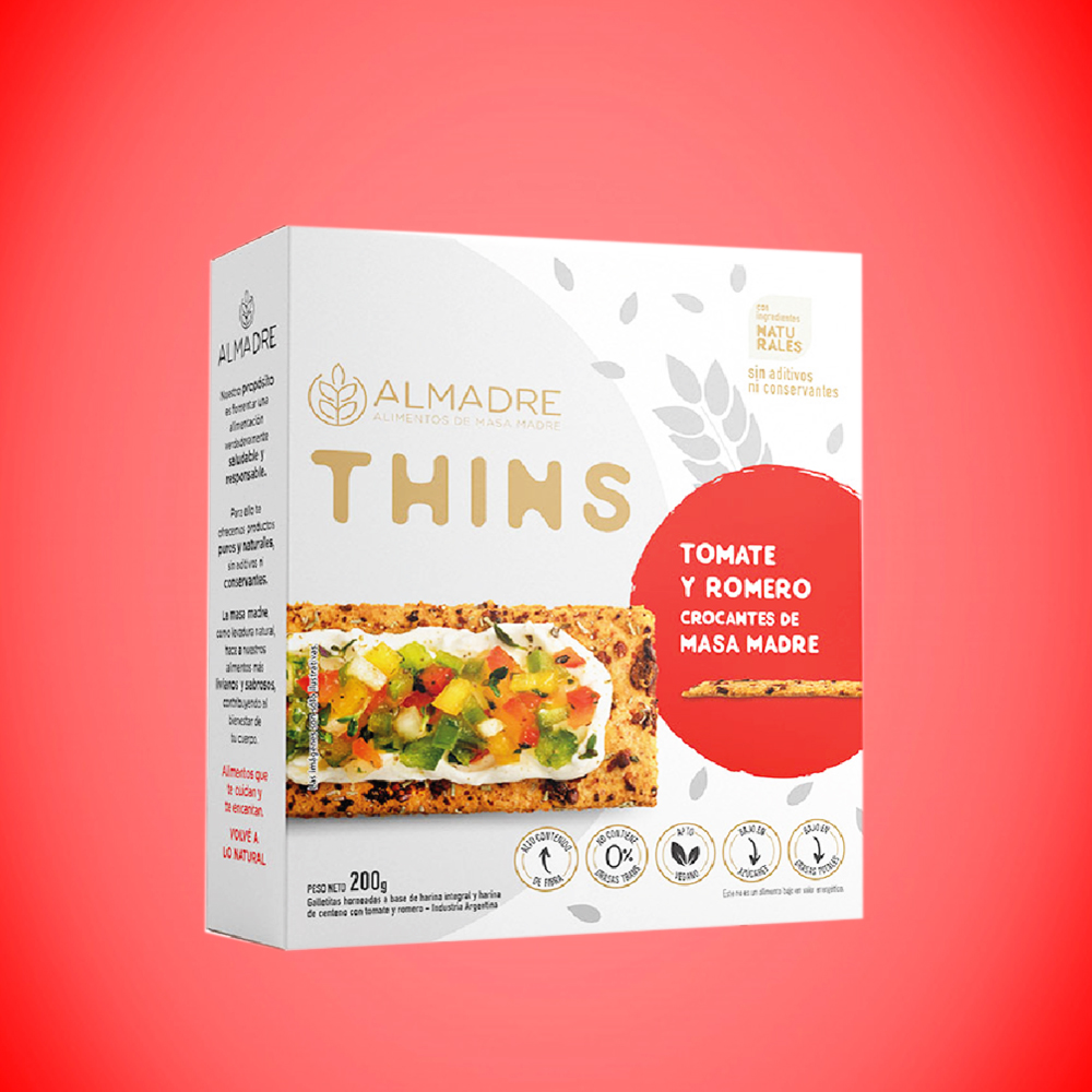 Almadre Things Tomate y Romero Crocante de Masa Madre - 200gr