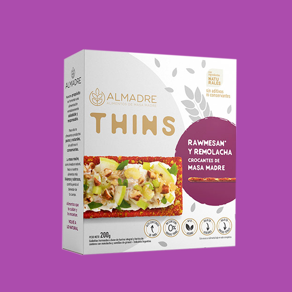 Almadre Things Rawmesan y Remolacha Crocante de Masa Madre - 200gr