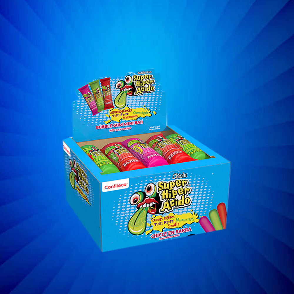 Super Hiper Acido Chicle en Barra - 40u