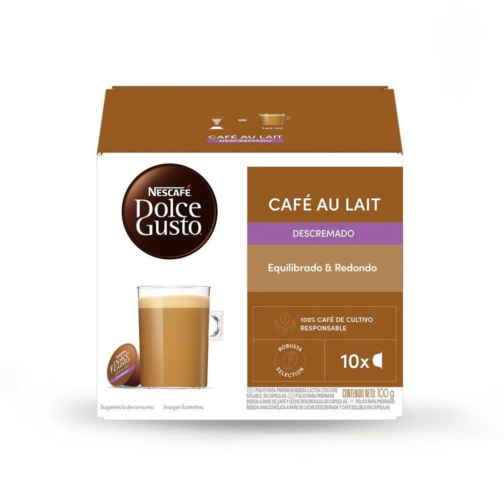 Cápsulas Dolce Gusto Descremada Au Lait Skinny x 10 Cápsulas