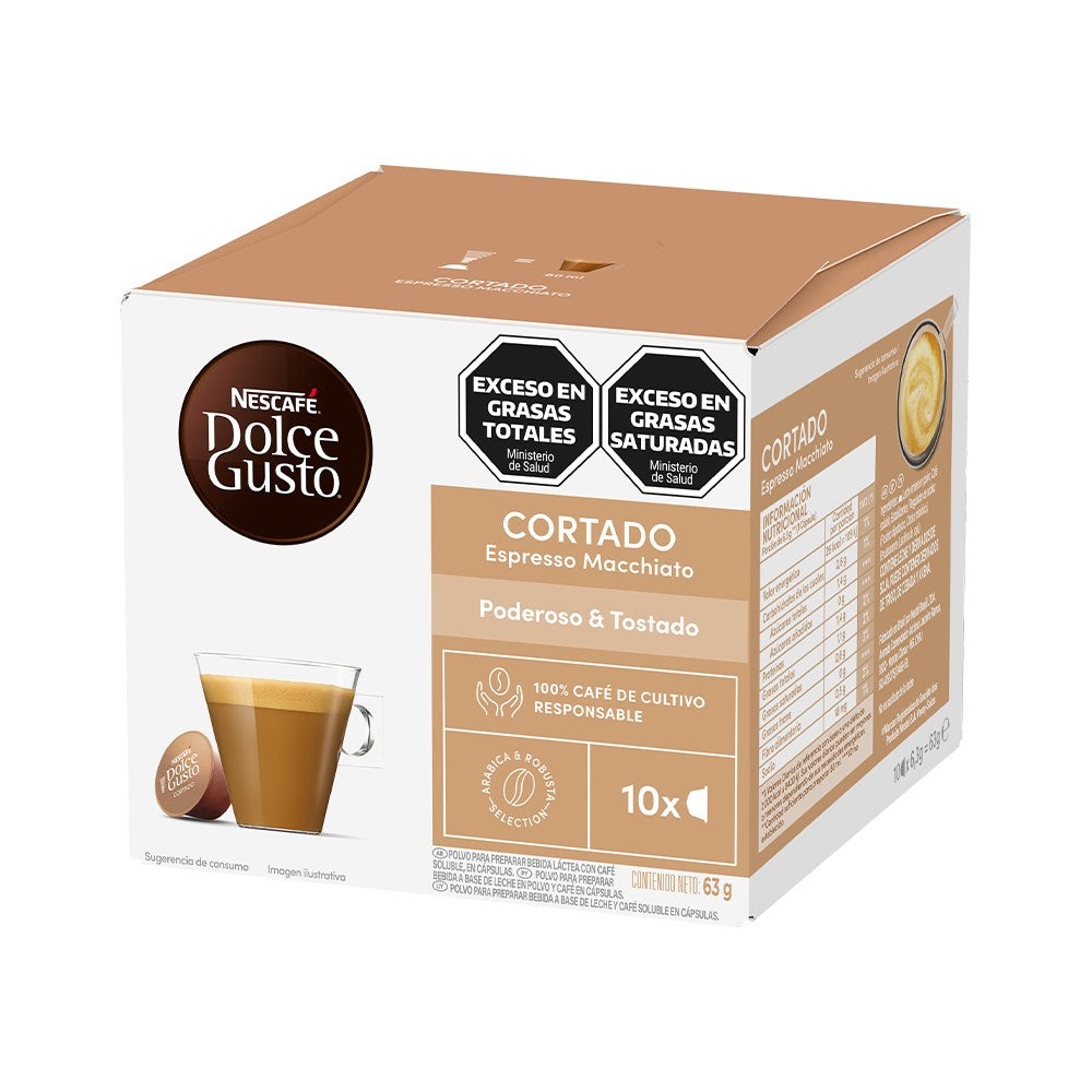 Cápsulas Dolce Gusto Cortado x 10 Cápsulas
