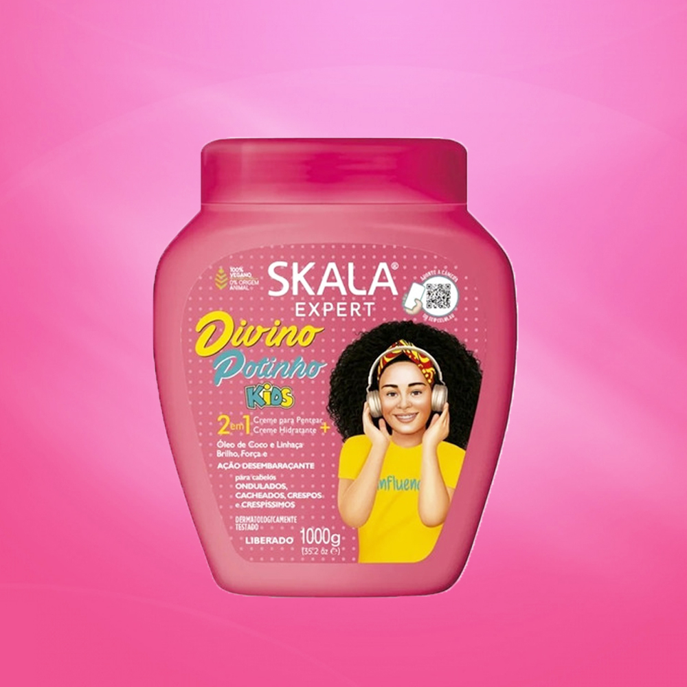 SKALA Mascara Capilar Divino Potinho Kids - 1000ml