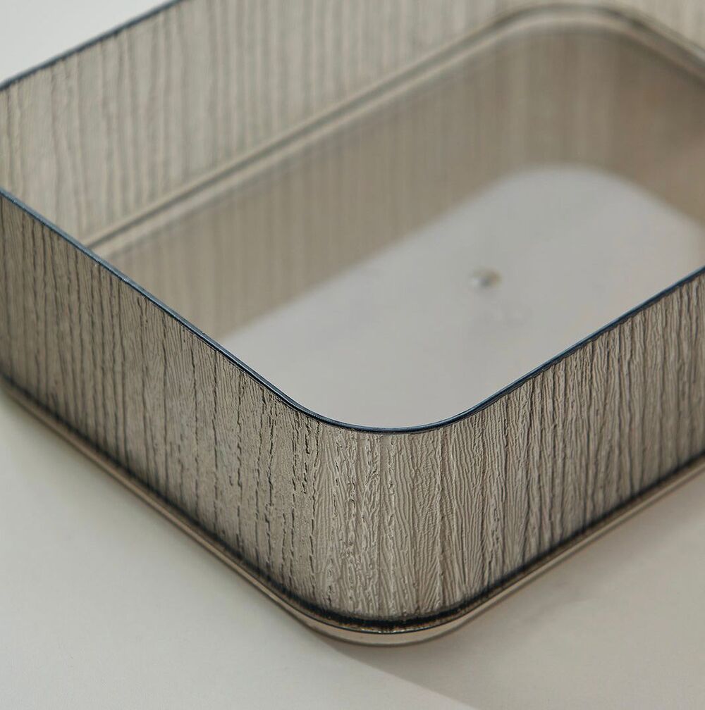 Caja de Almacenamiento Acrílico con Tapa Gris S