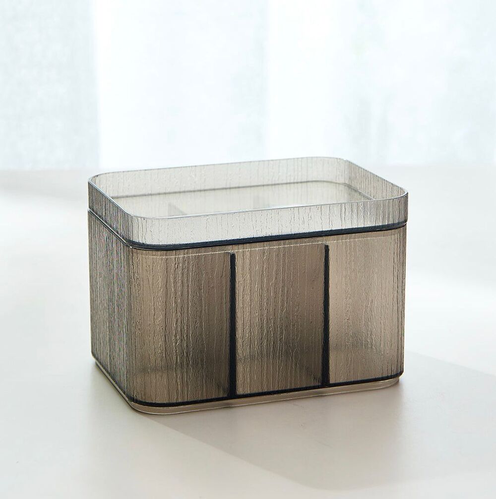 Caja de Almacenamiento Acrílico con Tapa c/ Divisiones