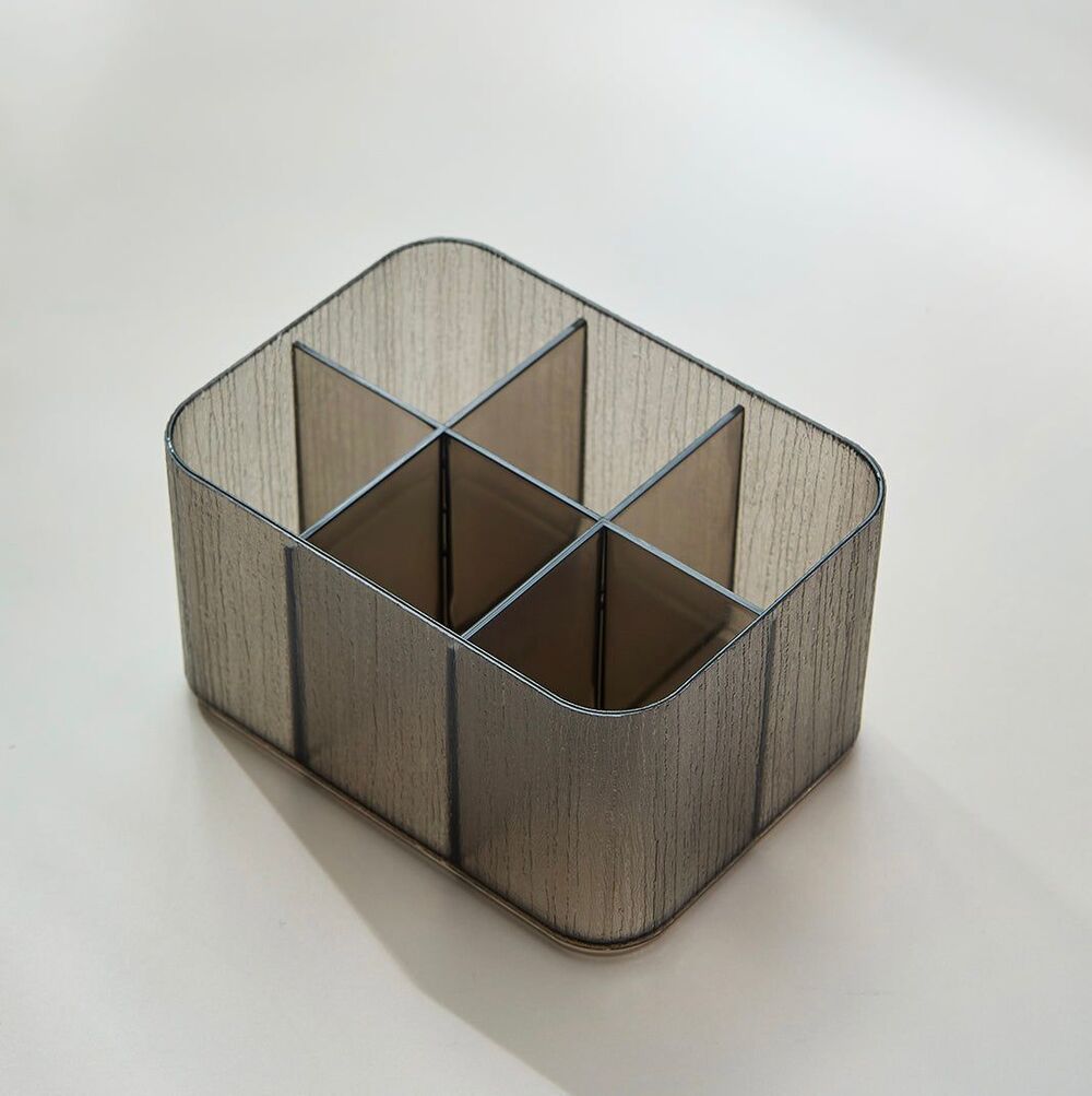 Caja de Almacenamiento Acrílico con Tapa c/ Divisiones