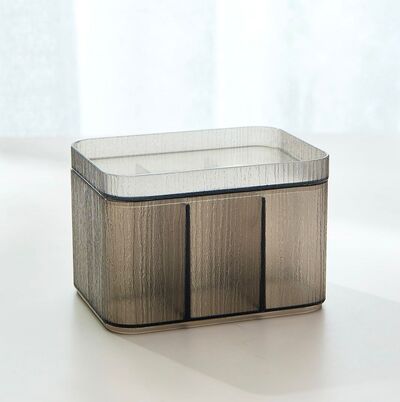 Caja de Almacenamiento Acrílico con Tapa c/ Divisiones