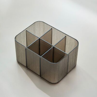 Caja de Almacenamiento Acrílico con Tapa c/ Divisiones